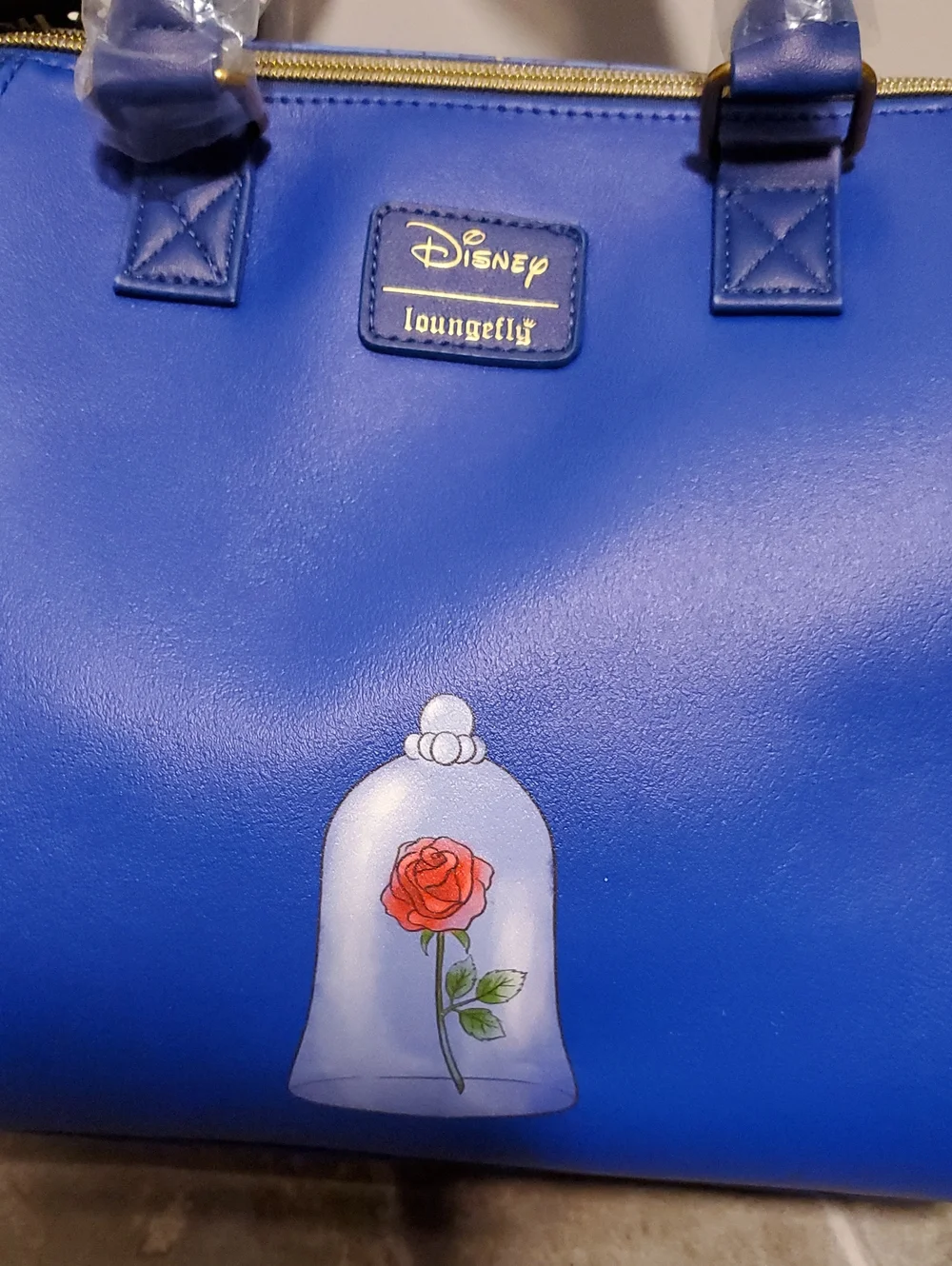 Loungefly Disney Blue Beauty and the Beast Purse / Satchel
